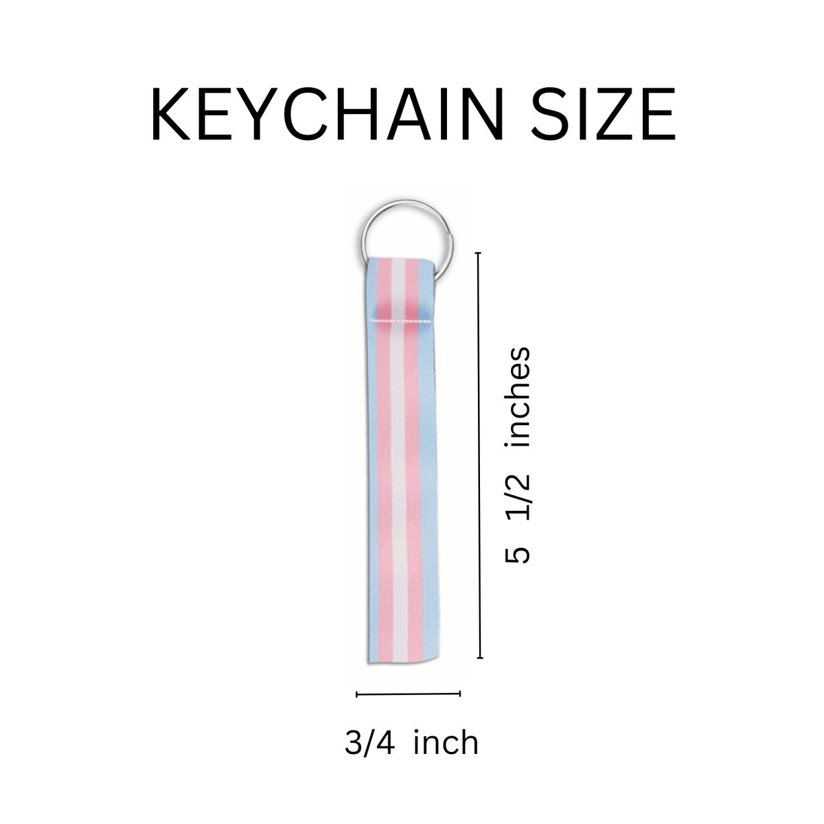 Transgender Flag Lanyard Style Keychains - Fundraising For A Cause