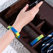 Load image into Gallery viewer, Adult Blue &amp; Yellow Silicone Bracelet Wristbands - Fundraising For A Cause