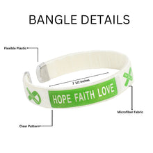 Load image into Gallery viewer, Adult Green Ribbon Bangle Bracelets - Fundraising For A Cause