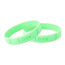 Load image into Gallery viewer, Adult Light Green Silicone Bracelet Wristbands - Fundraising For A Cause