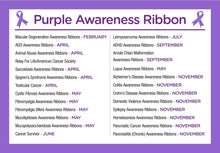 Load image into Gallery viewer, Adult Purple Awareness Silicone Bracelet Wristbands - Fundraising For A Cause
