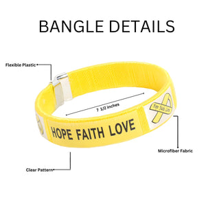 Adult Spina Bifida Ribbon Bangle Bracelets - Fundraising For A Cause