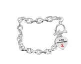 AIDS Awareness Chunky Charm Bracelet - Fundraising For A Cause