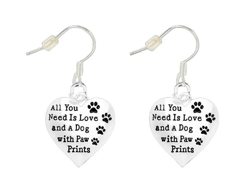 All You Need Is Love And A Dog Earrings - Fundraising For A Cause