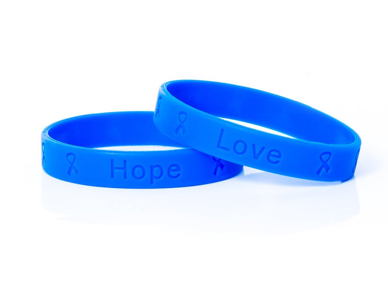 Alopecia Awareness Dark Blue Silicone Bracelet Wristbands - Fundraising For A Cause