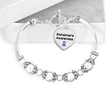 Load image into Gallery viewer, Alzheimer&#39;s Awareness Partial Beaded Bracelets - Fundraising For A Cause