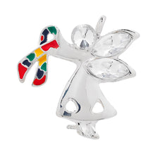 Load image into Gallery viewer, Angel By My Side Autism Ribbon Pins - Fundraising For A Cause