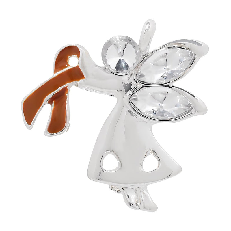 Angel By My Side Brown Ribbon Pins - Fundraising For A Cause