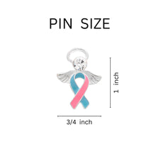 Load image into Gallery viewer, Angel Pink &amp; Blue Ribbon Pins - Fundraising For A Cause