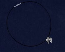Load image into Gallery viewer, Angel Wings Religious Black Cord Necklaces - Fundraising For A Cause