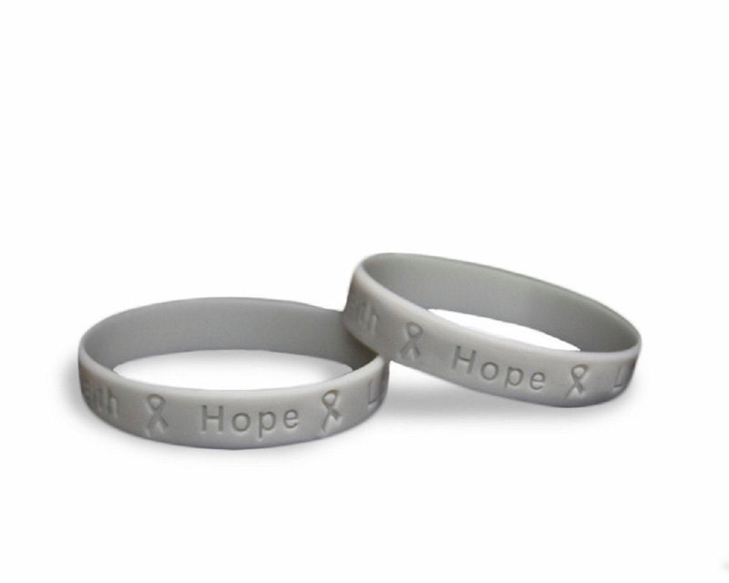 Aphasia Awareness Gray Silicone Bracelet Wristbands - Fundraising For A Cause