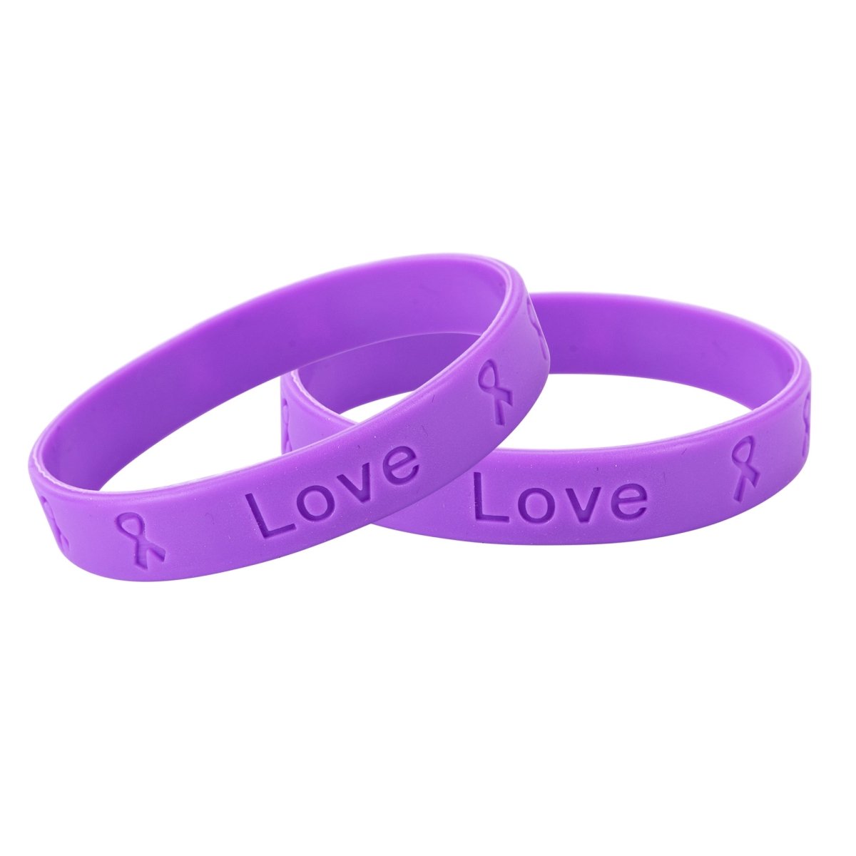 Arnold Chiari Malformation Awareness Purple Silicone Bracelet Wristbands - Fundraising For A Cause