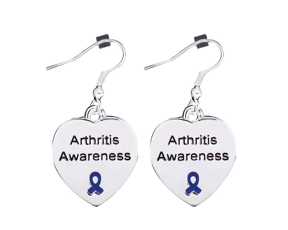 Arthritis Awareness Heart Earrings - Fundraising For A Cause