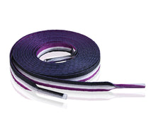 Load image into Gallery viewer, Asexual Flag Striped Shoelaces - Fundraising For A Cause