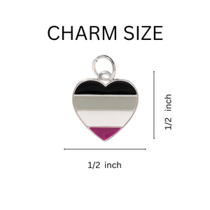 Asexual Heart Pride Key Chains - Fundraising For A Cause