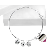 Load image into Gallery viewer, Asexual Heart Retractable Charm Bracelets - Fundraising For A Cause