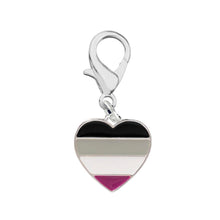 Load image into Gallery viewer, Asexual LGBTQ Pride Heart Hanging Charms - Fundraising For A Cause