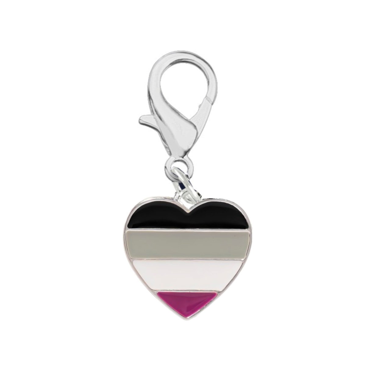 Asexual LGBTQ Pride Heart Hanging Charms - Fundraising For A Cause