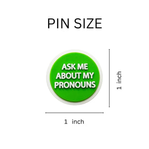 Ask Me My Pronoun Silicone Pins - Fundraising For A Cause