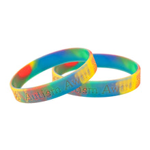 Load image into Gallery viewer, Autism Awareness Silicone Bracelet Wristbands - Adult - Fundraising For A Cause