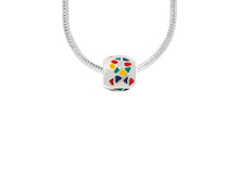 Load image into Gallery viewer, Autism Ribbon Barrel Charm Necklaces - Fundraising For A Cause