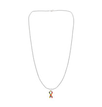 Load image into Gallery viewer, Autism Ribbon with Heart Necklaces - Fundraising For A Cause