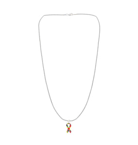Autism Ribbon with Heart Necklaces - Fundraising For A Cause