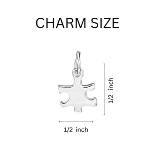 Autism Small Puzzle Piece Horseshoe Key Chains - Fundraising For A Cause
