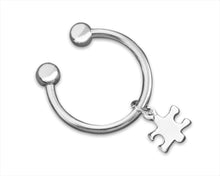Load image into Gallery viewer, Autism Small Puzzle Piece Key Chains - Fundraising For A Cause