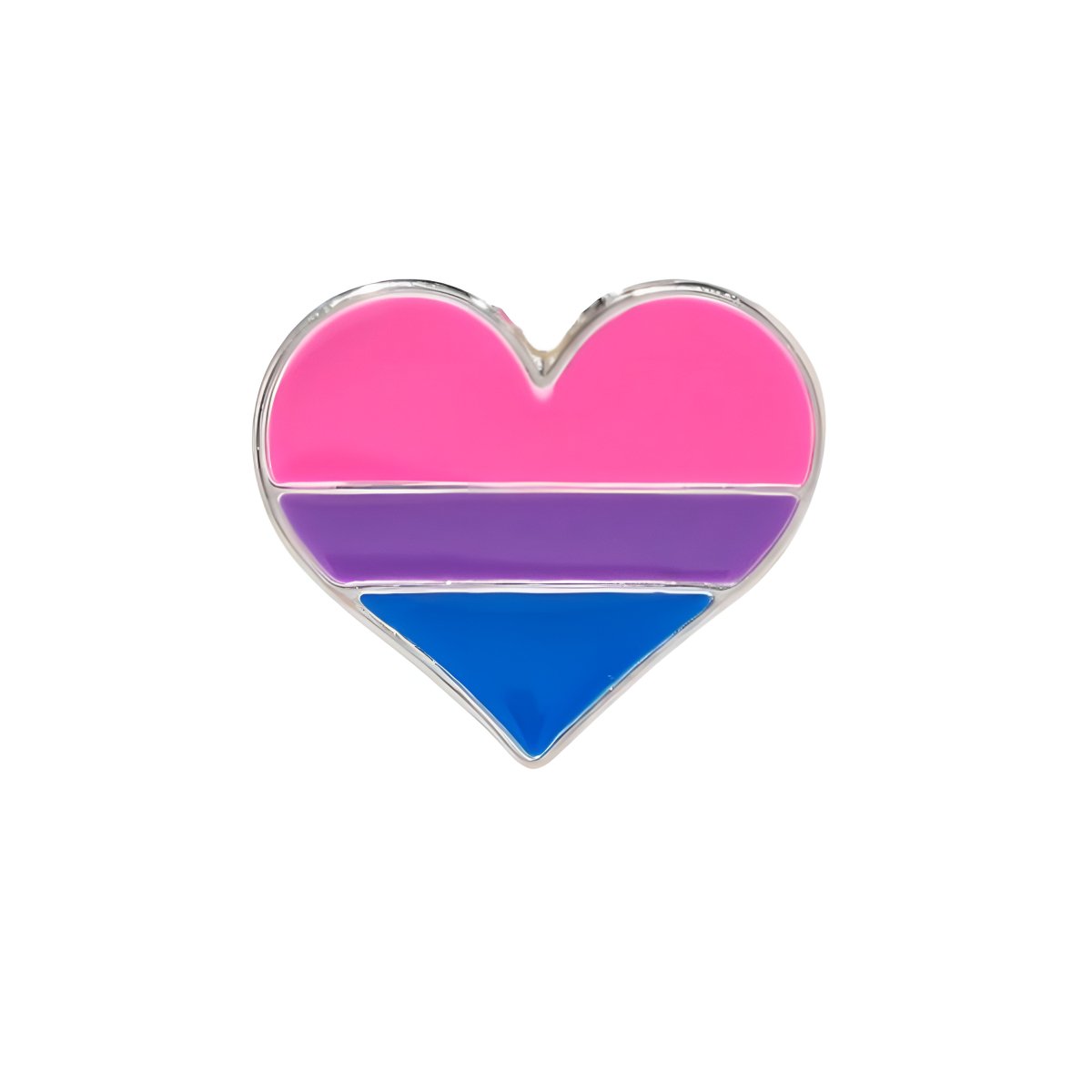 Bisexual Flag Heart Pins - Fundraising For A Cause