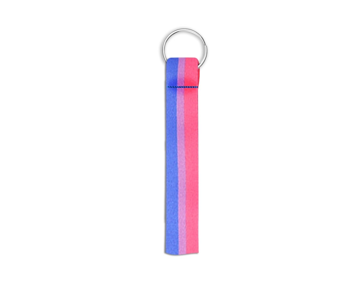 Bisexual Flag Lanyard Style Keychains - Fundraising For A Cause