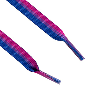 Bisexual Flag Striped Shoe Laces - Fundraising For A Cause