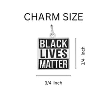 Load image into Gallery viewer, Black Lives Matter Charm Black Cord Bracelets - Fundraising For A Cause