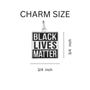 Black Lives Matter Charm Black Cord Bracelets - Fundraising For A Cause
