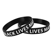 Load image into Gallery viewer, Black Lives Matter Silicone Bracelet Wristbands - Fundraising For A Cause
