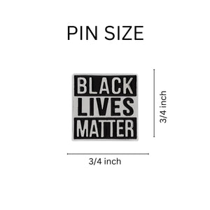 Black Lives Matter Square Pins - Fundraising For A Cause
