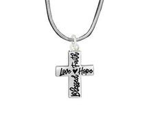 Load image into Gallery viewer, Blessed, Hope, Faith, and Love Cross Necklaces - Fundraising For A Cause