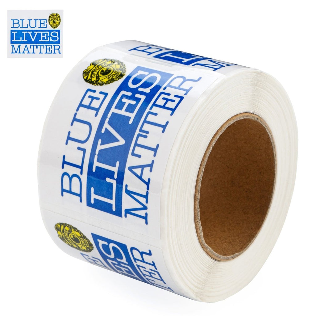 Blue Lives Matter Stickers (250 per Roll) - Fundraising For A Cause