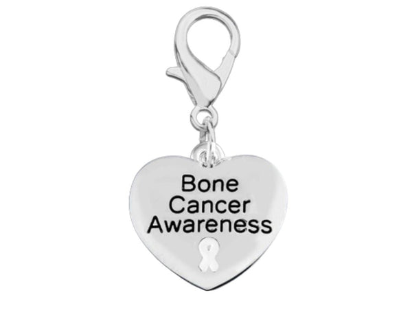 Bone Cancer Heart Awareness Hanging Charms - Fundraising For A Cause