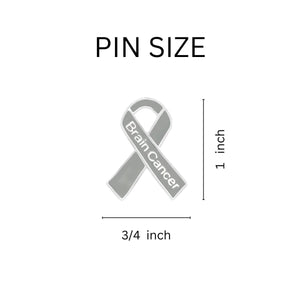 Brain Cancer Awareness Ribbon Pins - Fundraising For A Cause