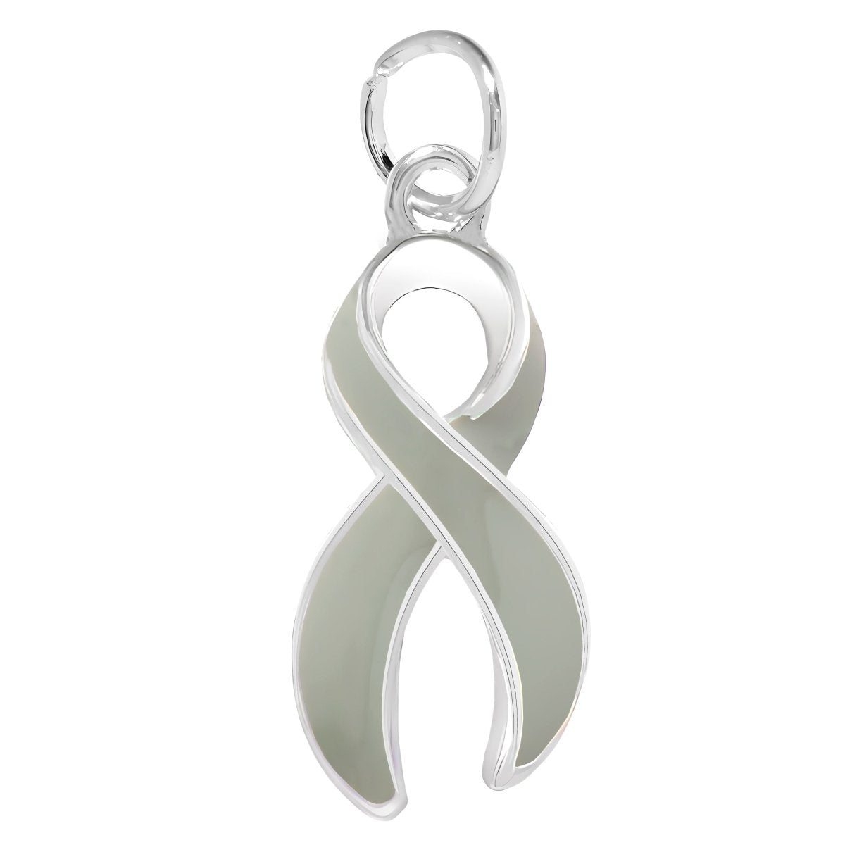 Brain Cancer Gray Ribbon Charms - Fundraising For A Cause