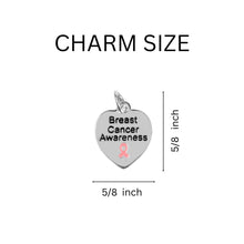 Load image into Gallery viewer, Breast Cancer Awareness Heart Earrings - Fundraising For A Cause