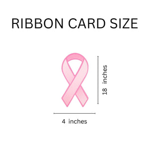 Breast Cancer Awareness Paper Ribbon Decorations (50 Ribbons) - Fundraising For A Cause