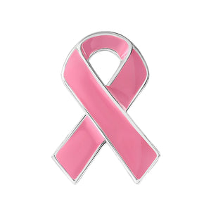 Breast Cancer Awareness Pink Ribbon Pin Counter Display (12 Cards) - Fundraising For A Cause