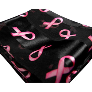 Breast Cancer Awareness Ribbon Scarves in Pink OR Black - Fundraising For A Cause