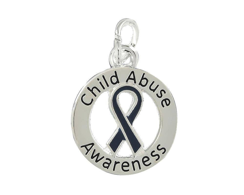 Round Child Abuse Awareness Charms - Fundraising For A Cause