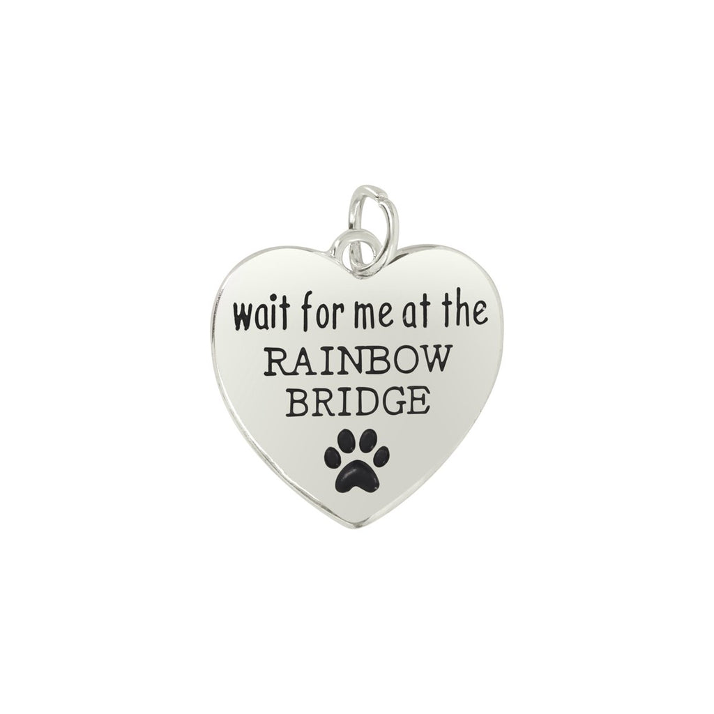 Wait For Me At The Rainbow Bridge Animal Paw Print Charms - Fundraising For A Cause