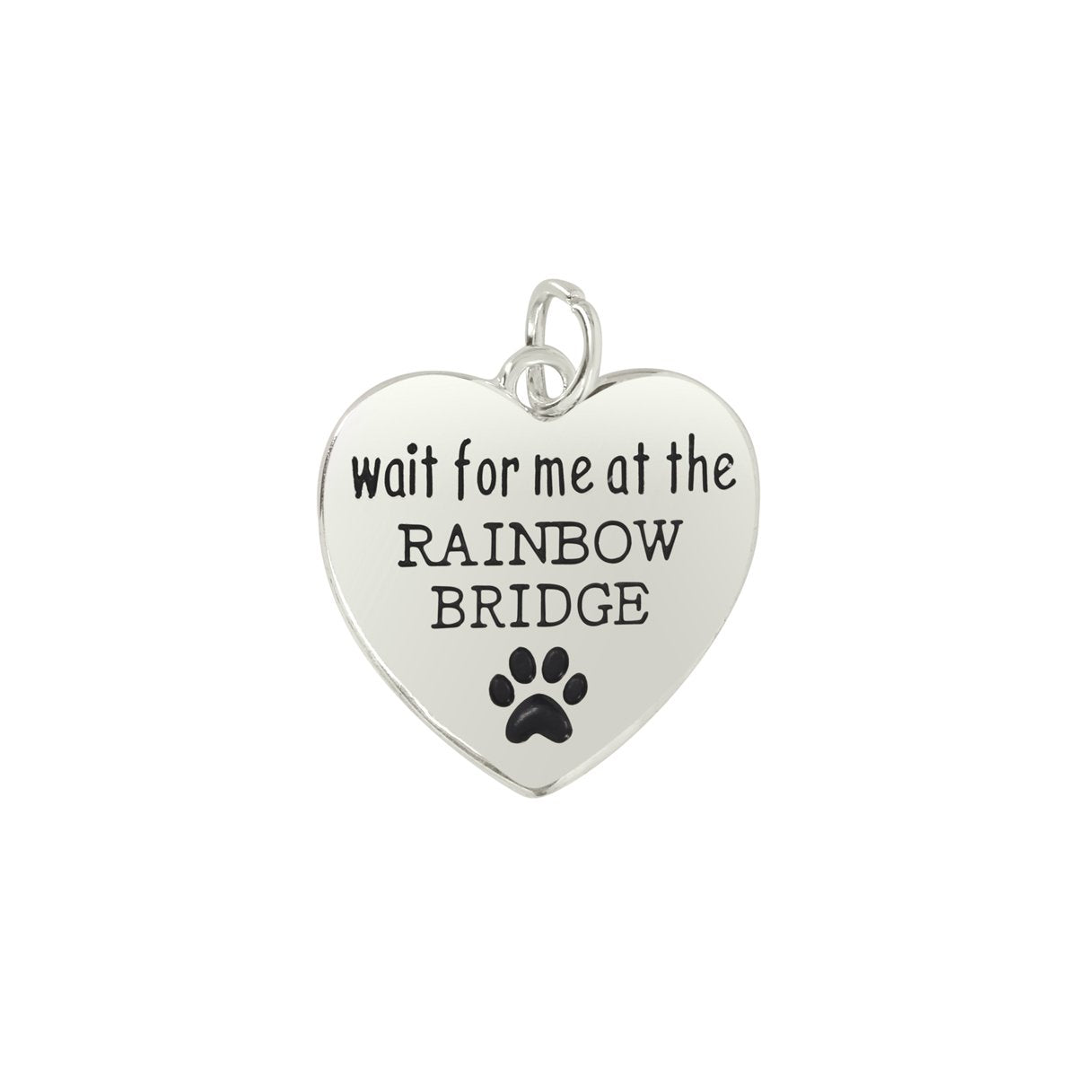 Wait For Me At The Rainbow Bridge Animal Paw Print Charms - Fundraising For A Cause