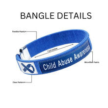 Load image into Gallery viewer, Child Abuse Awareness Bangle Bracelets - Fundraising For A Cause