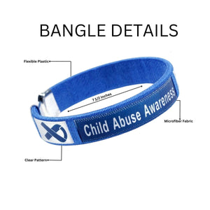 Child Abuse Awareness Bangle Bracelets - Fundraising For A Cause
